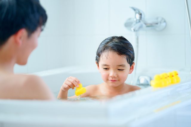 親子でお風呂