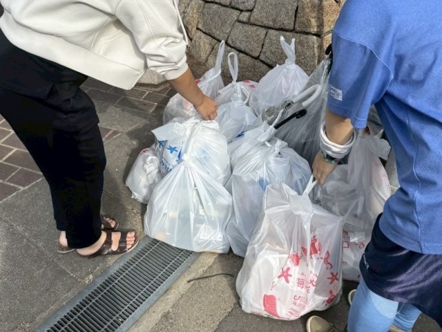 公園の指定場所へゴミをまとめよう