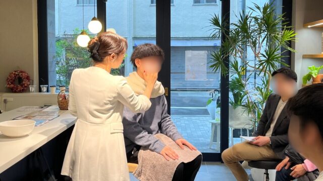 メンズスキンケア講座_大阪福島B-H-Base_デモンストレーション